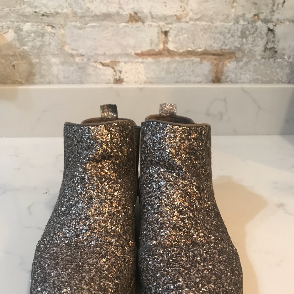 Zara glitter Chelsea boots
